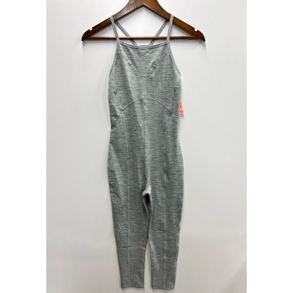 Free People Pants - Free People Movement Ashford Side to Side Performance Jumpsuit Gray